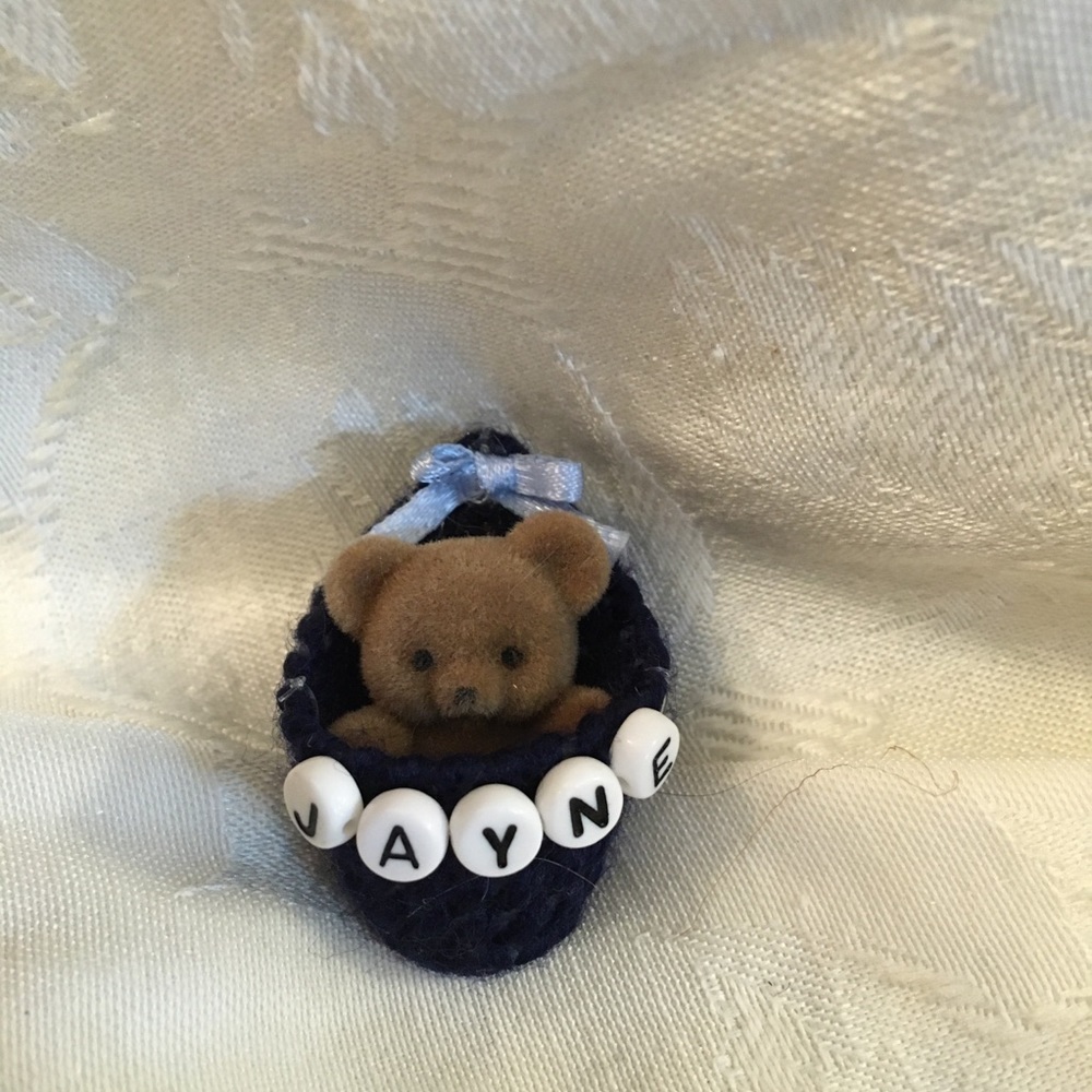 JAYNE personalized bear pin-NEW